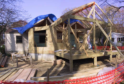 Porch & roof framing